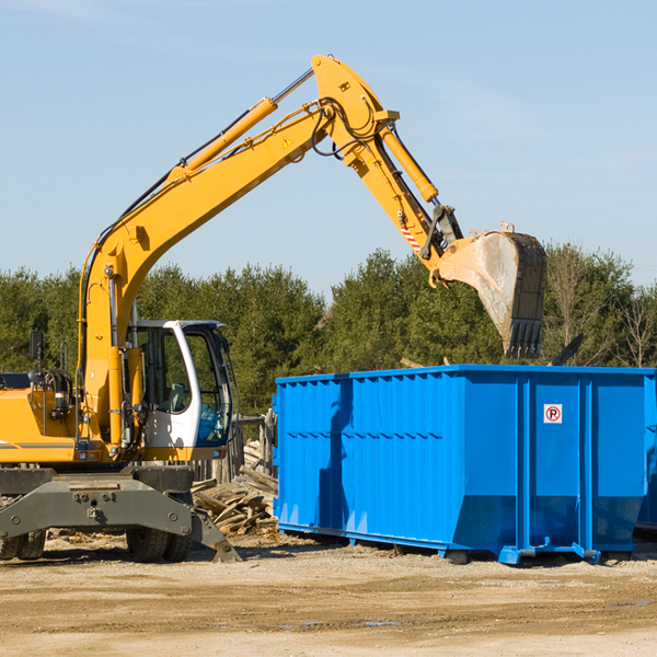 can i dispose of hazardous materials in a residential dumpster in Blue OK